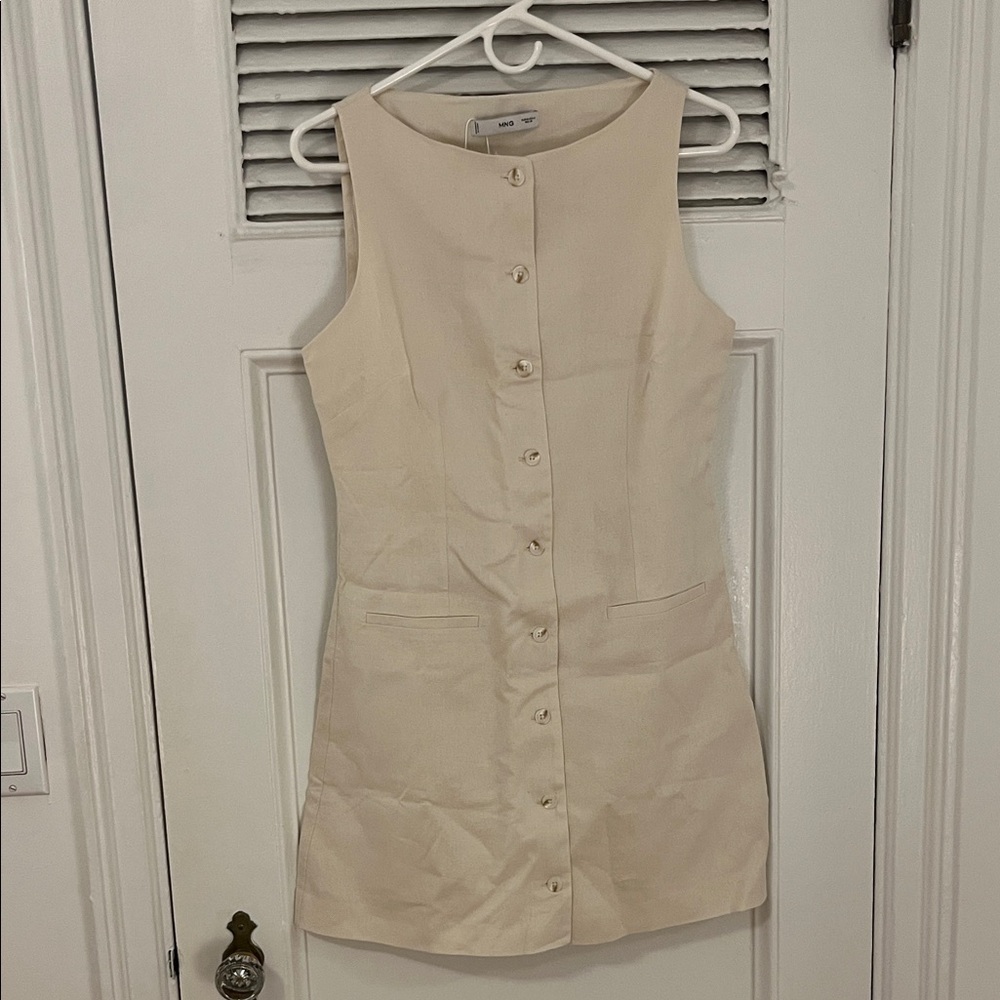 Mango Cream Mini Dress - Picture 6 of 6